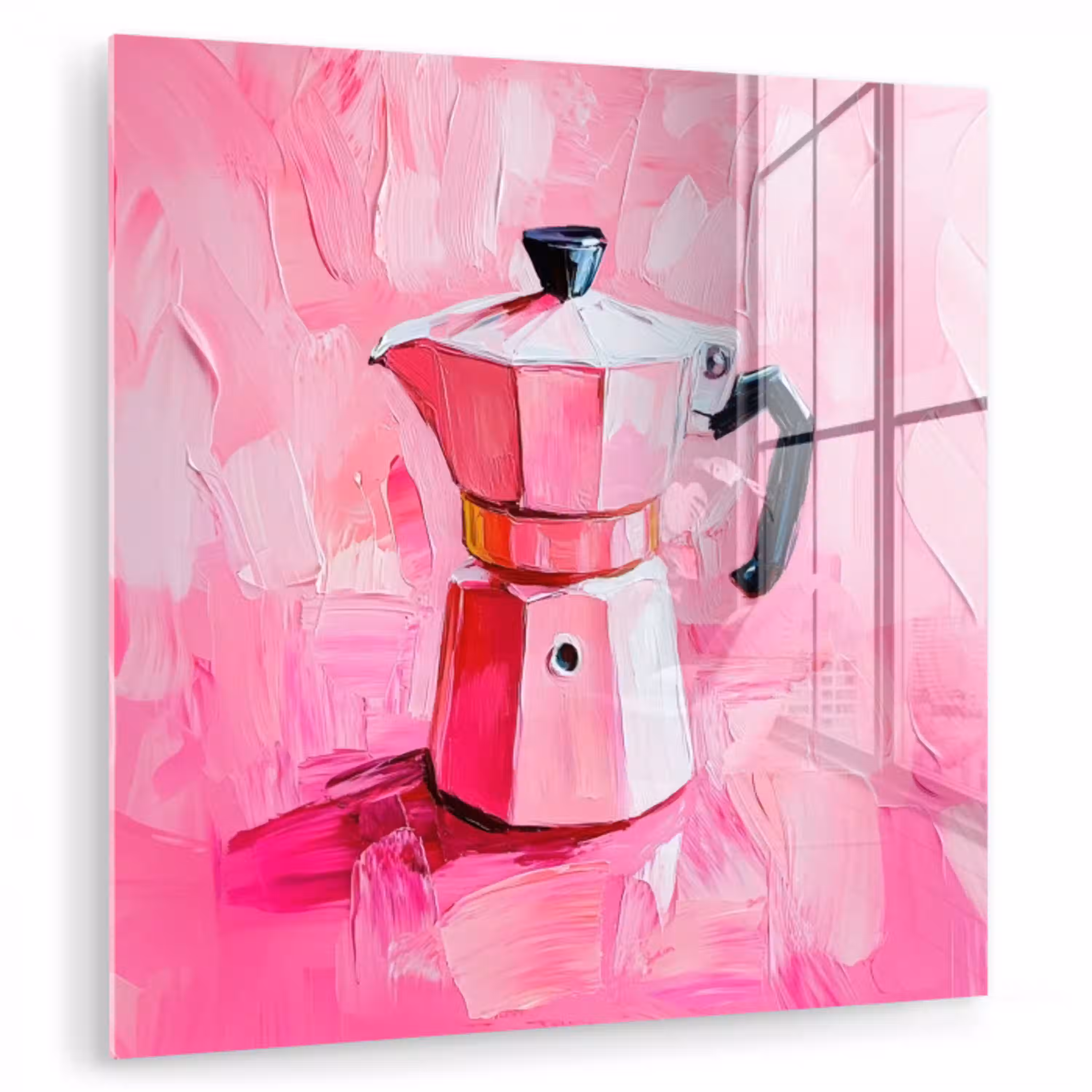 Roze - Verf - Coffee plexiglas 5mm klein -zzzproduct_nieuw