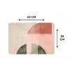 Cirkel - Abstract - Roze Placemat vinyl groot -specs