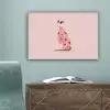 Hond - Hartjes - Roze canvas 2cm klein -sfeer4