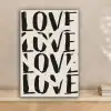 Love - Hart - Beige canvas 2cm klein -sfeer1