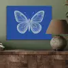 Vlinder - Wit - Getekend - Stippen PET vilt klein -sfeer2