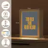 Too old for heidi klum - Geel - Blauw Light Box met kabel (Tafellamp) klein -USP_NL