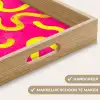 Lijn - Geel - Abstract Dienblad Rechthoek middel -USP_HandgreepNL