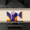 Vormen - Abstract - Grafisch - Oranje keuken achterwand spatscherm klein -sfeer1