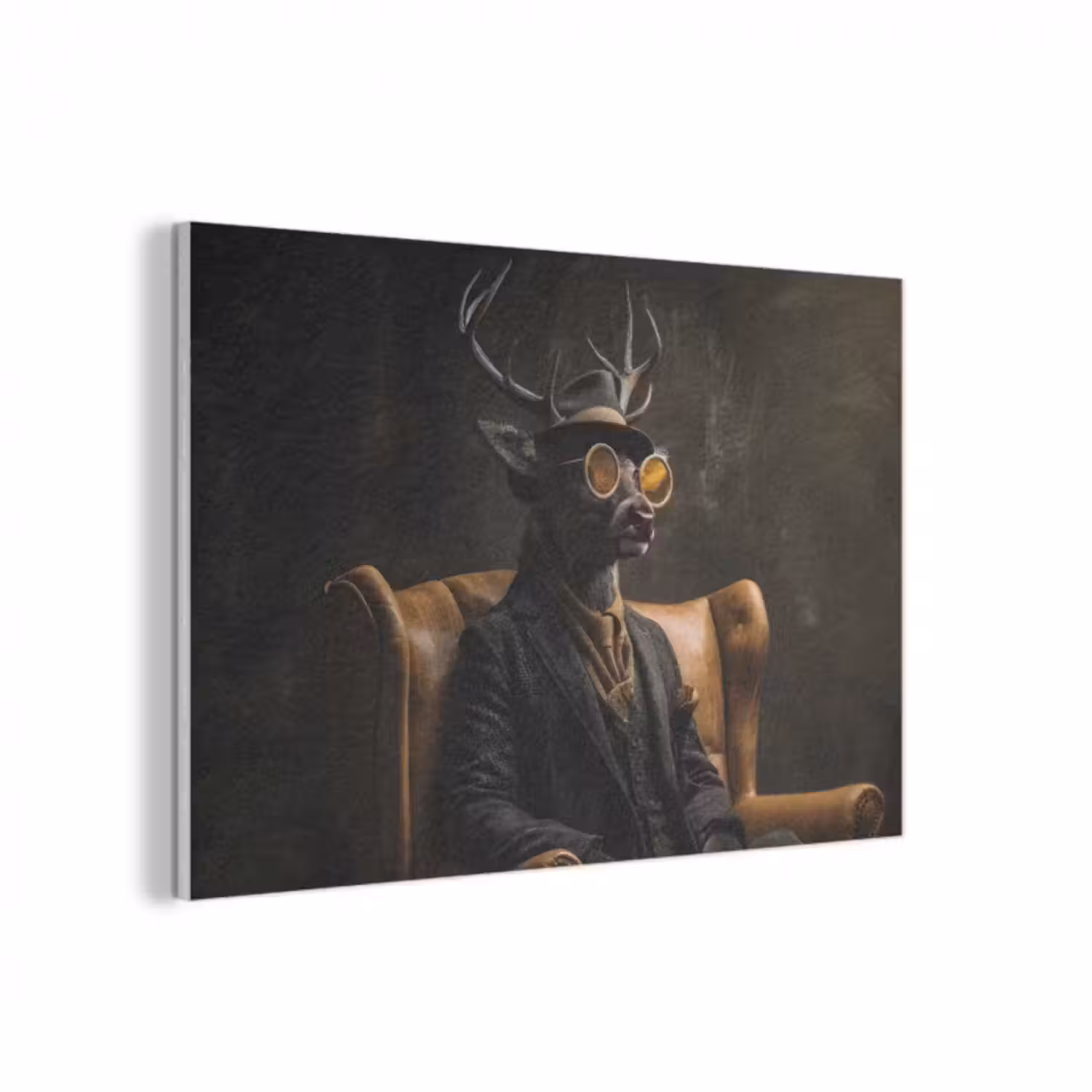 Akustikbild - Hirsche - Sonnenbrille - Schwarz - Anzug