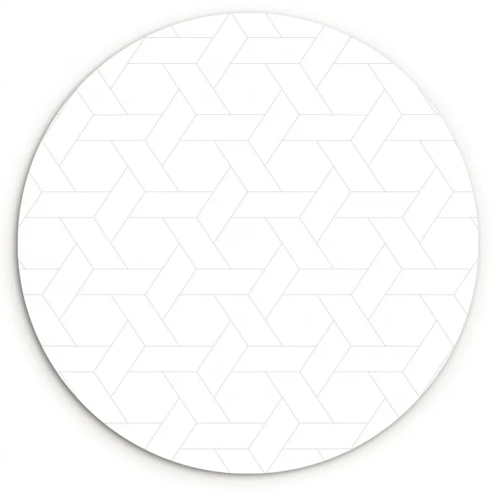 Grafisch - Patroon - Modern - Fijnstijl Wandcirkel kunststof plaat 5mm dik klein 188 -3d