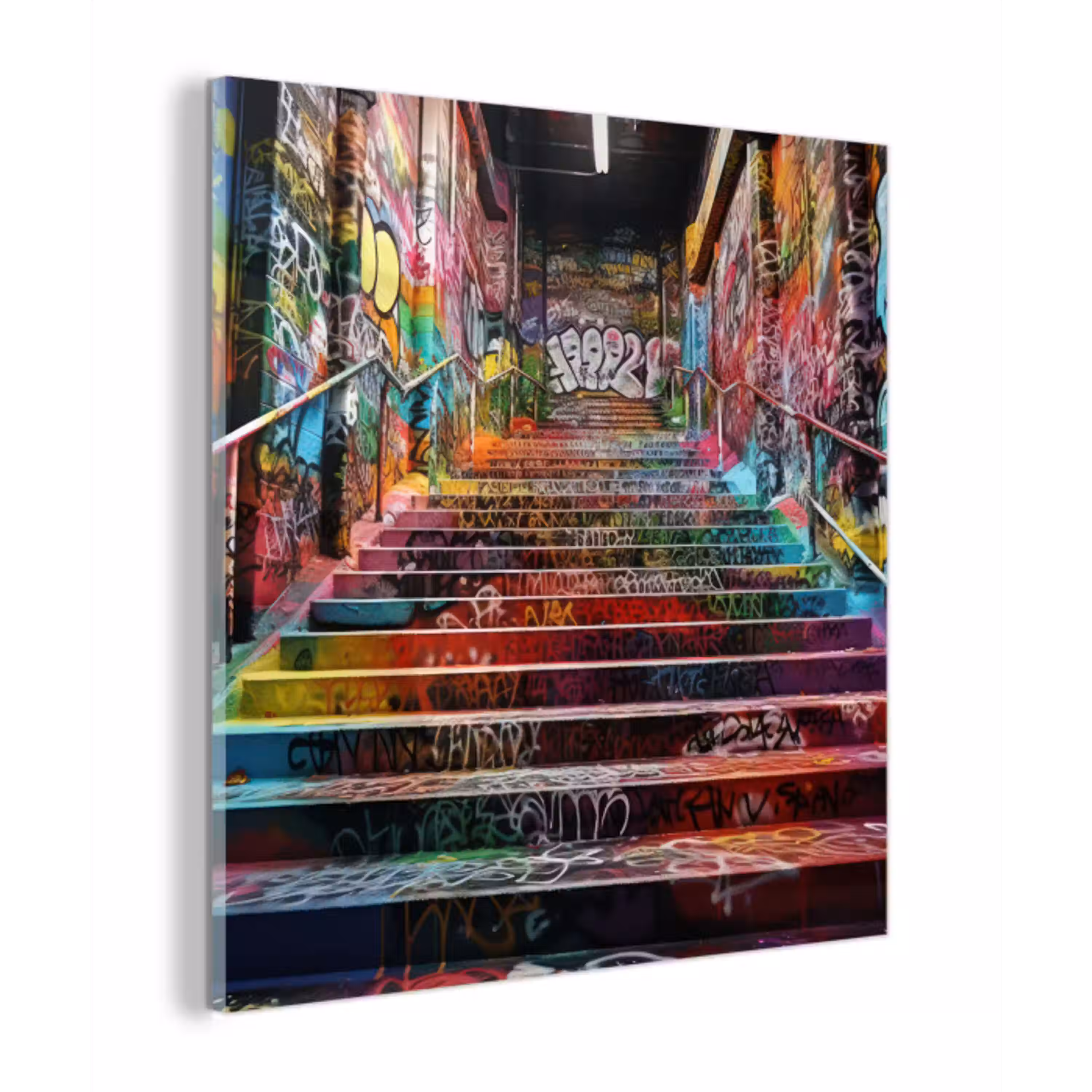 Trap - Graffiti - Kleuren - Kunst plexiglas 5mm klein -z3d