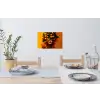 Vrouw - Citroenen - Bloesem - Geel Muursticker klein -eettafel