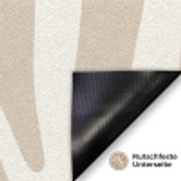 Zebraprint - Beige - Wit - Dierenprint Deurmat klein -antislip_DE