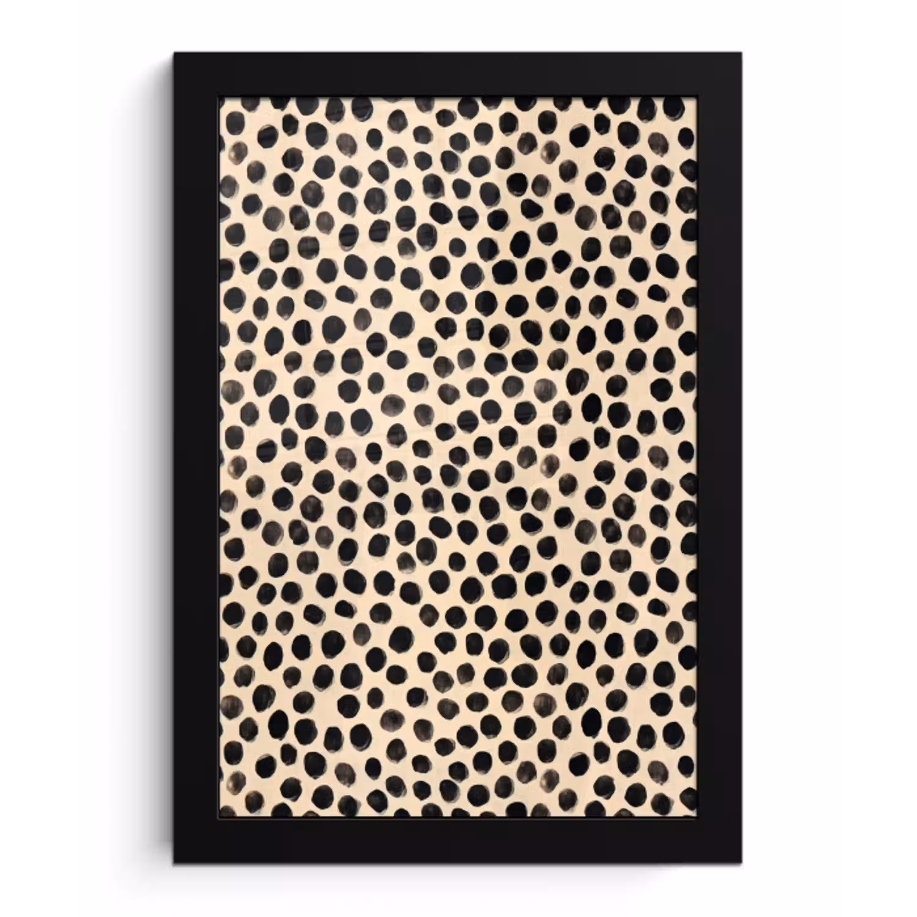 Stippen - Patroon - Zwart fotolijst zwart zonder passe partout klein 224 -3d