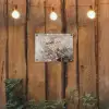 Amandelbloesem - Kunst - Van Gogh - Beige - Abstract tuinposter los doek klein -sfeer1