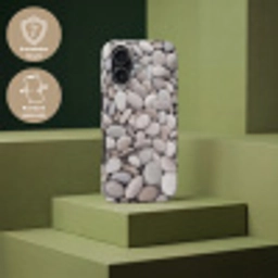 Kiezels - Stenen - Grijs Toughcase MagSafe Apple iPhone 17 klein -USP_PrintM_DE