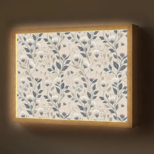 Klassiek - Botanisch - Kleurrijk Light Box met batterij (Wandlamp) middel 907 -z3d_website