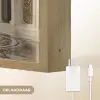 Gouden details - Marmer - Islamitisch Light Box met batterij (Wandlamp) middel -USP_websiteoplaadbaarNL