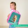 Wortelgeluk in hamstervorm Kinderrugzak - Roze middel -sfeer3_NL