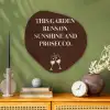 Bruin - Zomer - Quote - Drinken Wandcirkel Organisch Plexiglas middel -sfeer2