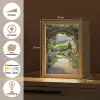 Doorkijk - Tuinboog - Bloemen - Natuur - Pad Light Box met kabel (Wandlamp) klein -USP_websiteoverzichtNL