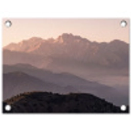 Panorama - Landschap - Bergen tuinposter los doek klein -3d