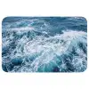 Golven - Oceaan - Blauw Badmat klein -3d