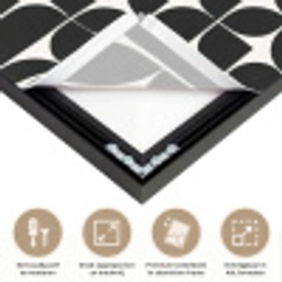 Modern - Geometrisch - Zwart Textielframe zwart klein 947 -USP_feed_closeupNL