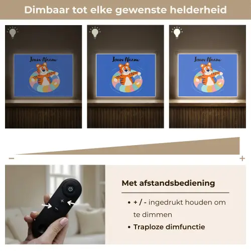 Tijger - Zwemband - Water Light Box met batterij (Wandlamp kind) middel -USP_dimbaarNL