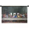 Het laatste avondmaal - Leonardo da Vinci Wandkleed katoen klein -zz3d