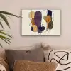 Abstract - Overlappende gezichten - Paars - Donkergroen canvas 2cm klein -sfeer1