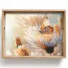 Vlinder - Bloem - Oranje Dienblad Rechthoek middel -z3d_shopping
