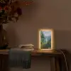 Bloemen - Meer - Bergen - Groen Light Box met kabel (Tafellamp) klein -sfeer4