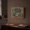 Marmer - Zwart - Goud Light Box met batterij (Wandlamp) middel 907 -sfeer1
