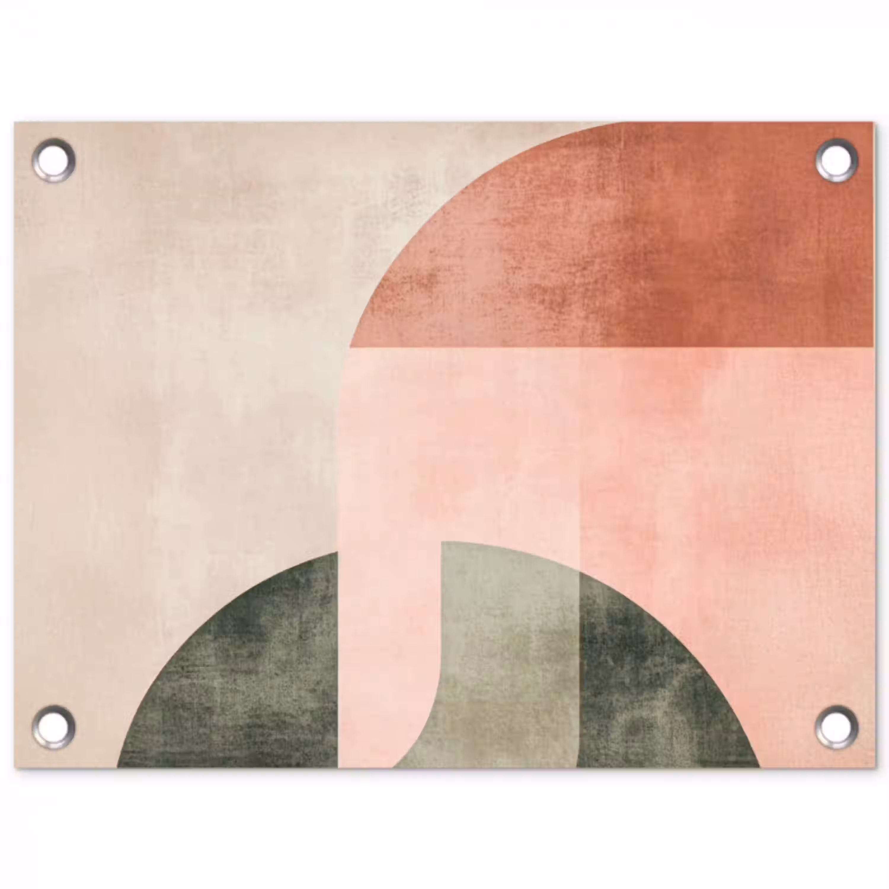 Cirkel - Abstract - Roze tuinposter los doek klein -3d