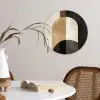 Geometrische - Vormen - Wit Wandcirkel plexiglas klein -sfeer4