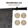 Beton - Grijs - Lijn - Vormen Wandkleed katoen klein -sfeer2