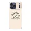 Palmbomen - Strand - Beige - Groen - Tropisch Telefoonhoesje iPhone 17 Pro Max klein -3d