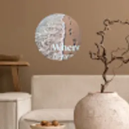 Where to next - Strand - Voetstappen Wandcirkel behangsticker klein -sfeer1