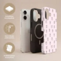 Konijnen - Minimalistisch - Roze Toughcase MagSafe Apple iPhone 17 klein 1017 -USP_Lagen_DE