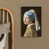 Meisje met de Parel - Schilderij van Johannes Vermeer canvas 2cm klein -sfeer3