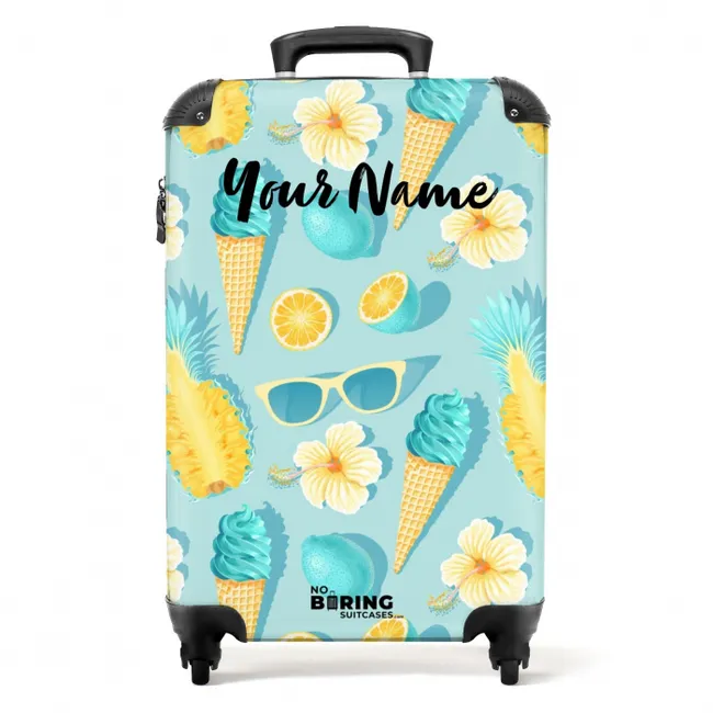 Ibiza icecream NBS - Handbagage koffer - Kinderen Unisex middel -productfoto_recht