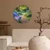 Hortensia- Park - Pad Wandcirkel kunststof plaat 5mm dik klein -sfeer1