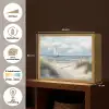 Zee - Zeilboot - Strand - Duinen - Vintage Light Box met batterij (Wandlamp) middel -USP_websiteoverzichtNL