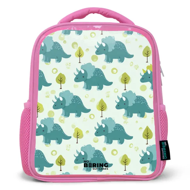 Kids' Backpacks Pink -. Dinos - Pattern - Nature