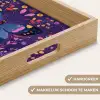 Sierlijk - Bloemen - Vlinder - Paars Dienblad Rechthoek middel -USP_HandgreepNL