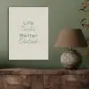 Tekst - Sierlijk - Letters - Groen PET vilt klein -sfeer2