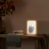 Basketbal - Wit - Schaduw - Lijnen Light Box met kabel (Tafellamp) klein -sfeer4