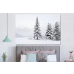 Fijnsparren - Sneeuw - Winter - Landschap - Stilte forex 5mm xxl -slaapkamer