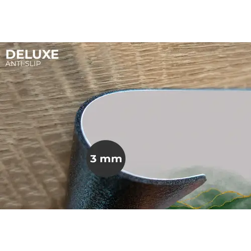 Marmer - Groen - Luxe - Goud - Marmerlook Placemat vinyl groot -closeup