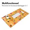 Bloemen - Geschilderd - Geel Muismat XXL klein -sfeer4