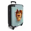 Leeuw met oranje manen door plastic wand NBS - Handbagage koffer - Kinderen Unisex middel -productfoto_3d