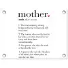 Moeder definitie - Quotes - Mother - Spreuken tuinposter los doek klein -3d