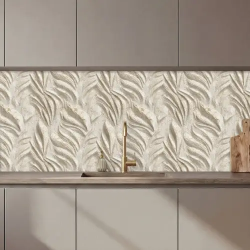 Textuur - Reliëf - Beige keuken achterwand 2 middel 871 zz_3dshopping